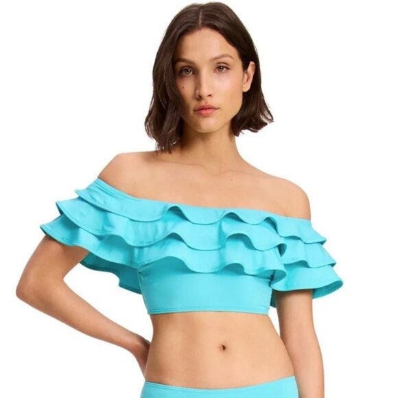 Kate Spade New York Ruffle Bikini Top size XS - Picture 1 of 10